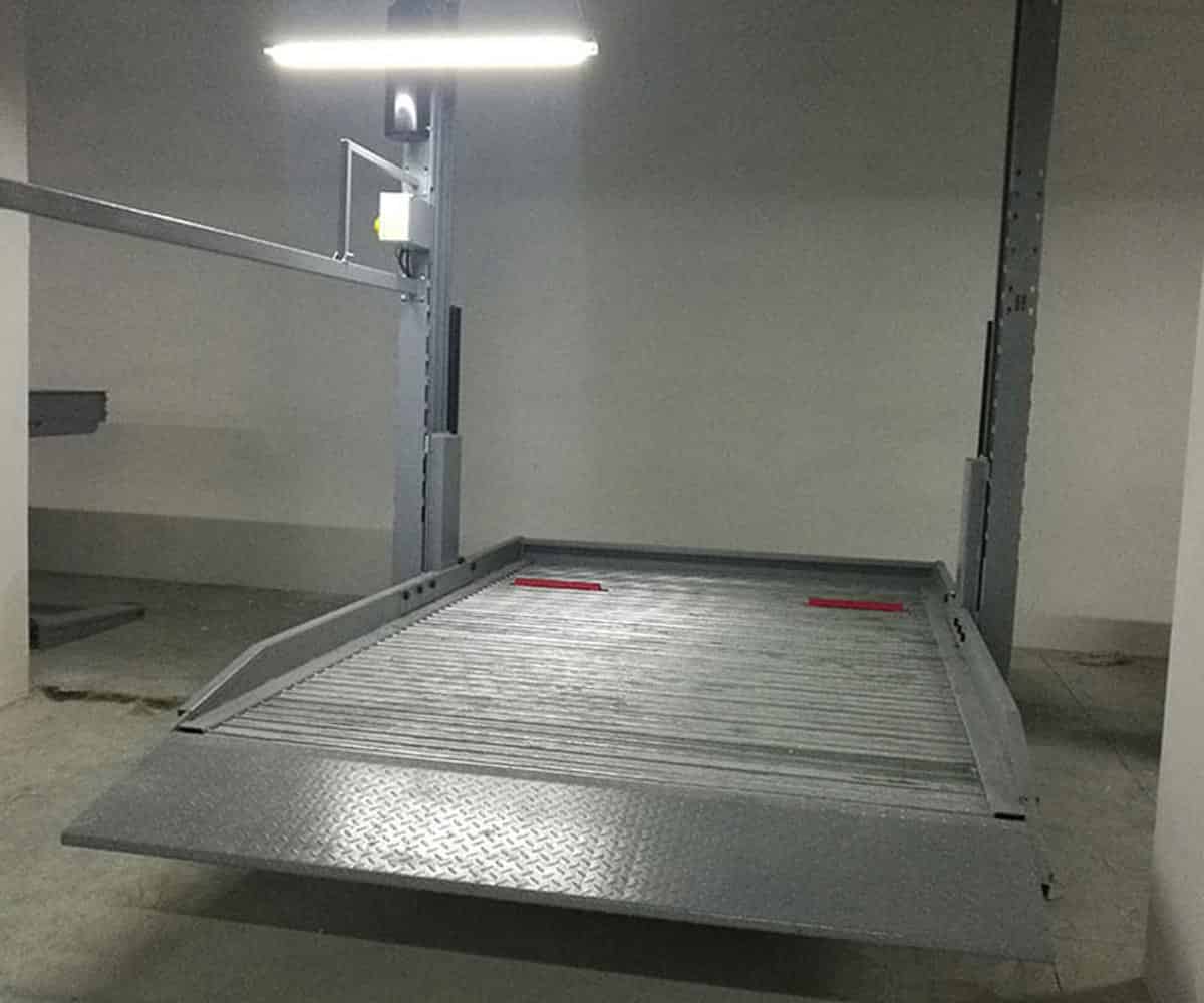 四柱簡易升降類機械式立體停車設備過規劃