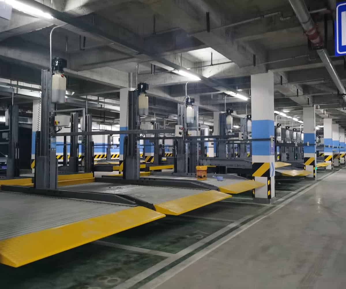 修文縣地下室兩層機(jī)械車庫