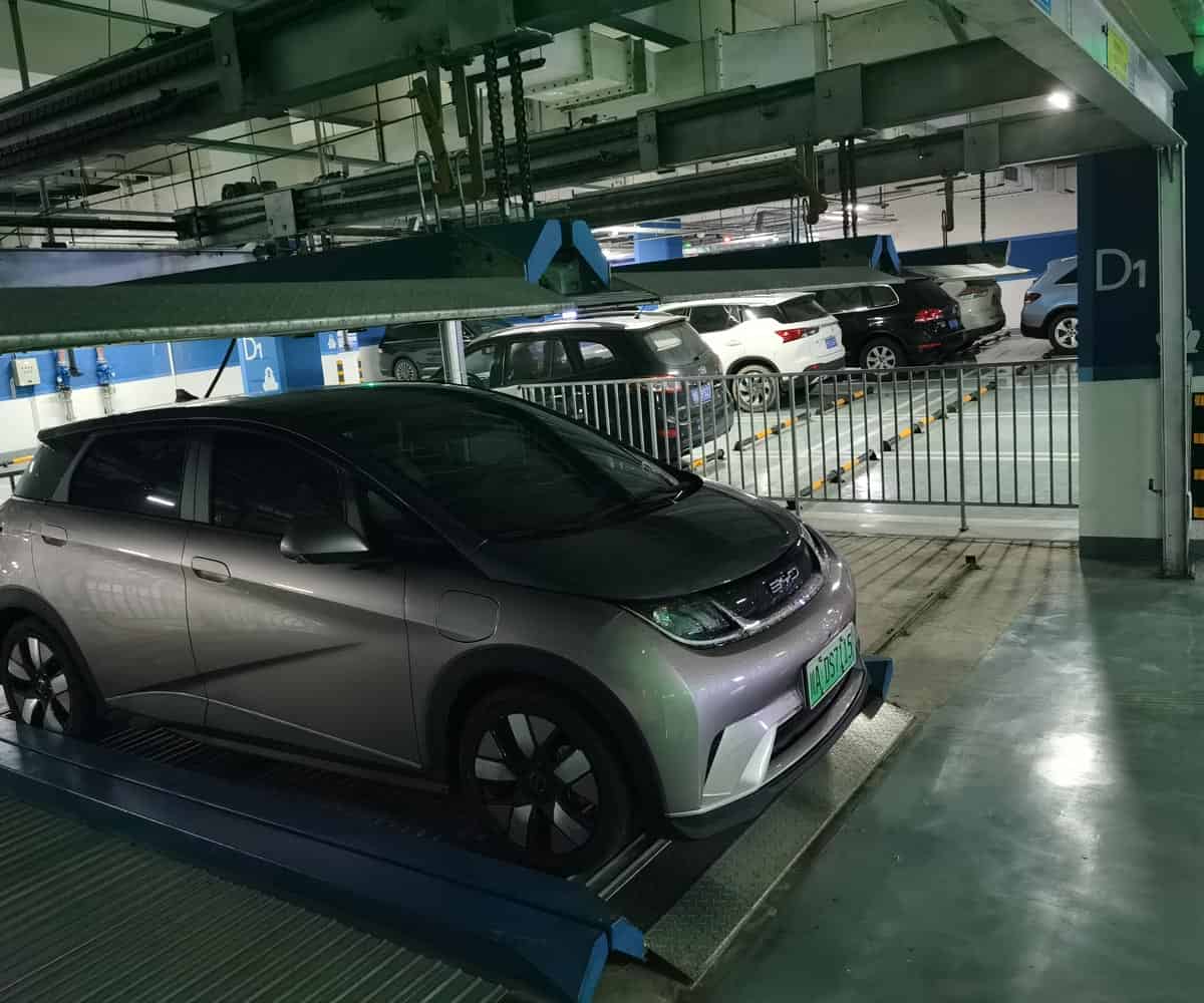 負二正三地坑式PSH5D2五層升降橫移機械式停車設備